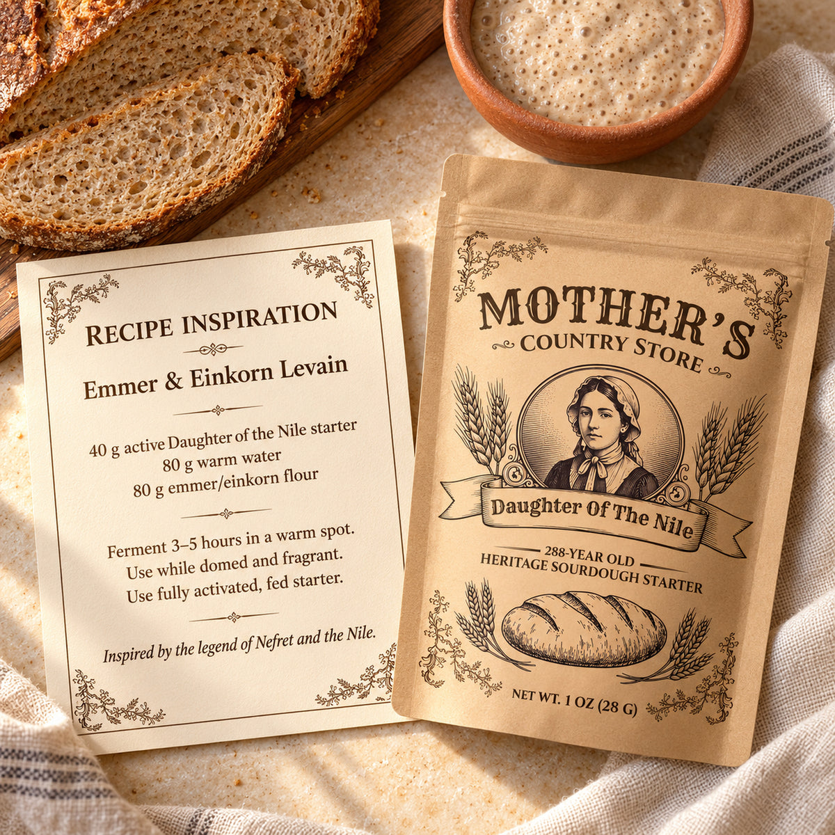 Daughter of the Nile — Egyptian Emmer Sourdough Starter