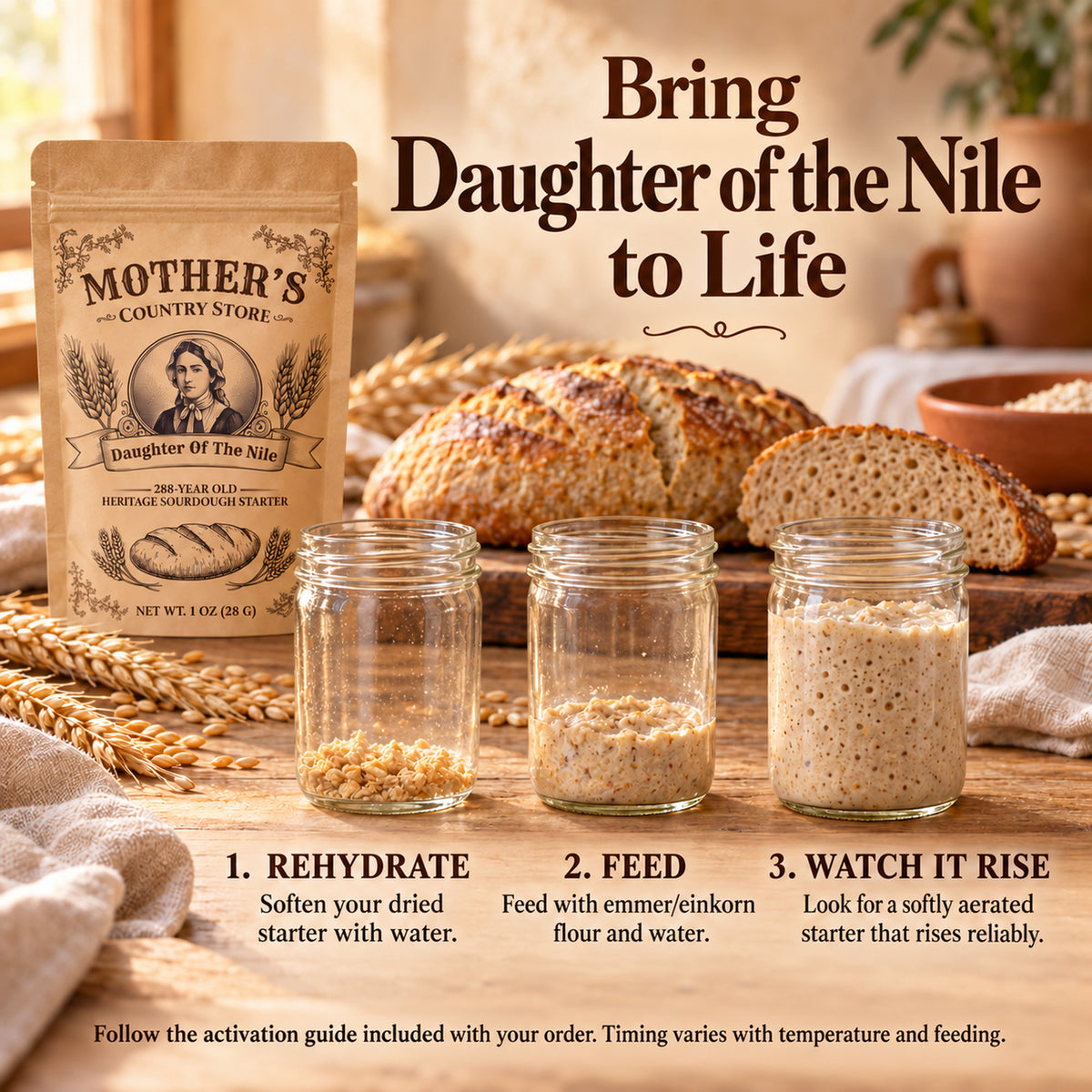 Daughter of the Nile — Egyptian Emmer Sourdough Starter