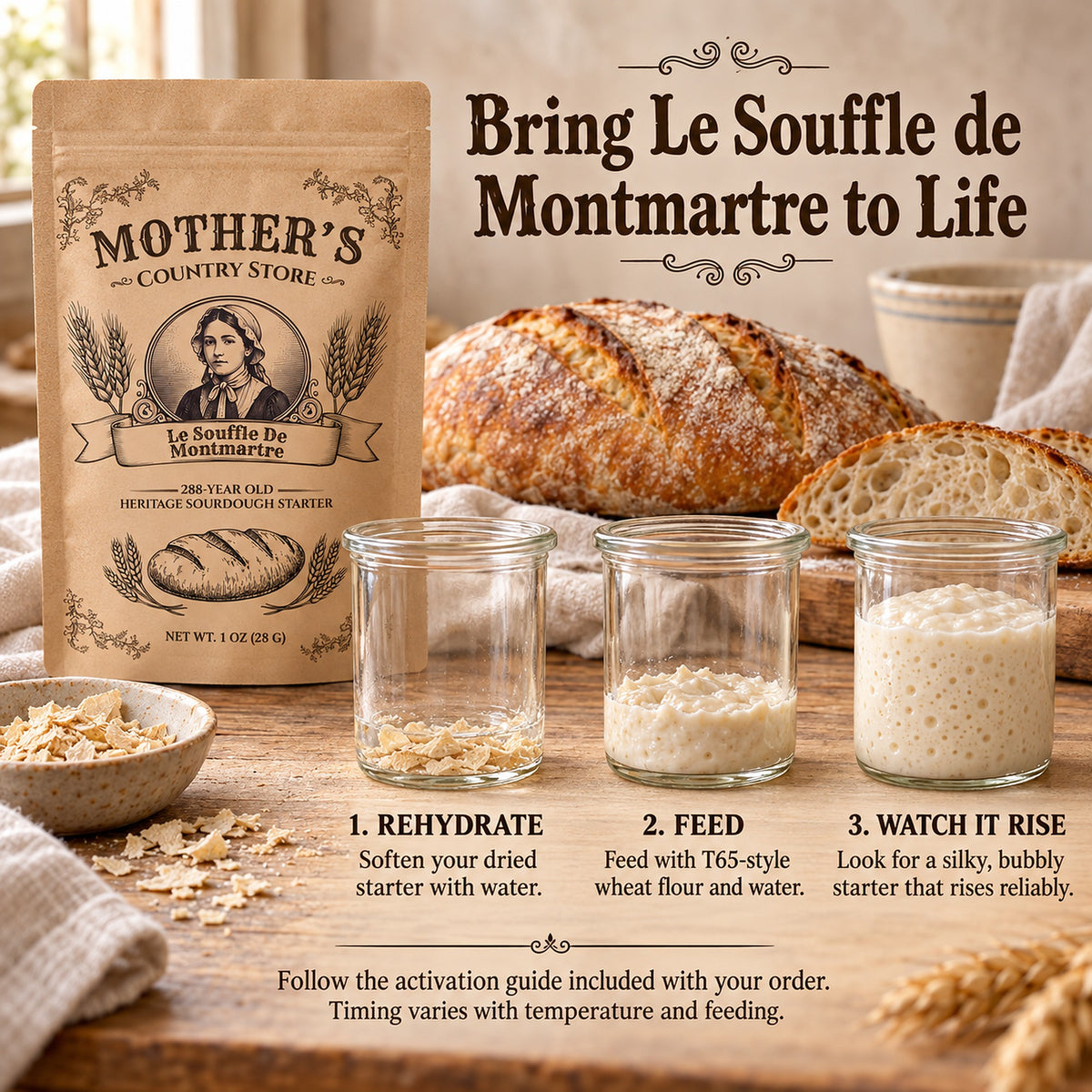 Le Souffle de Montmartre — French Levain Starter