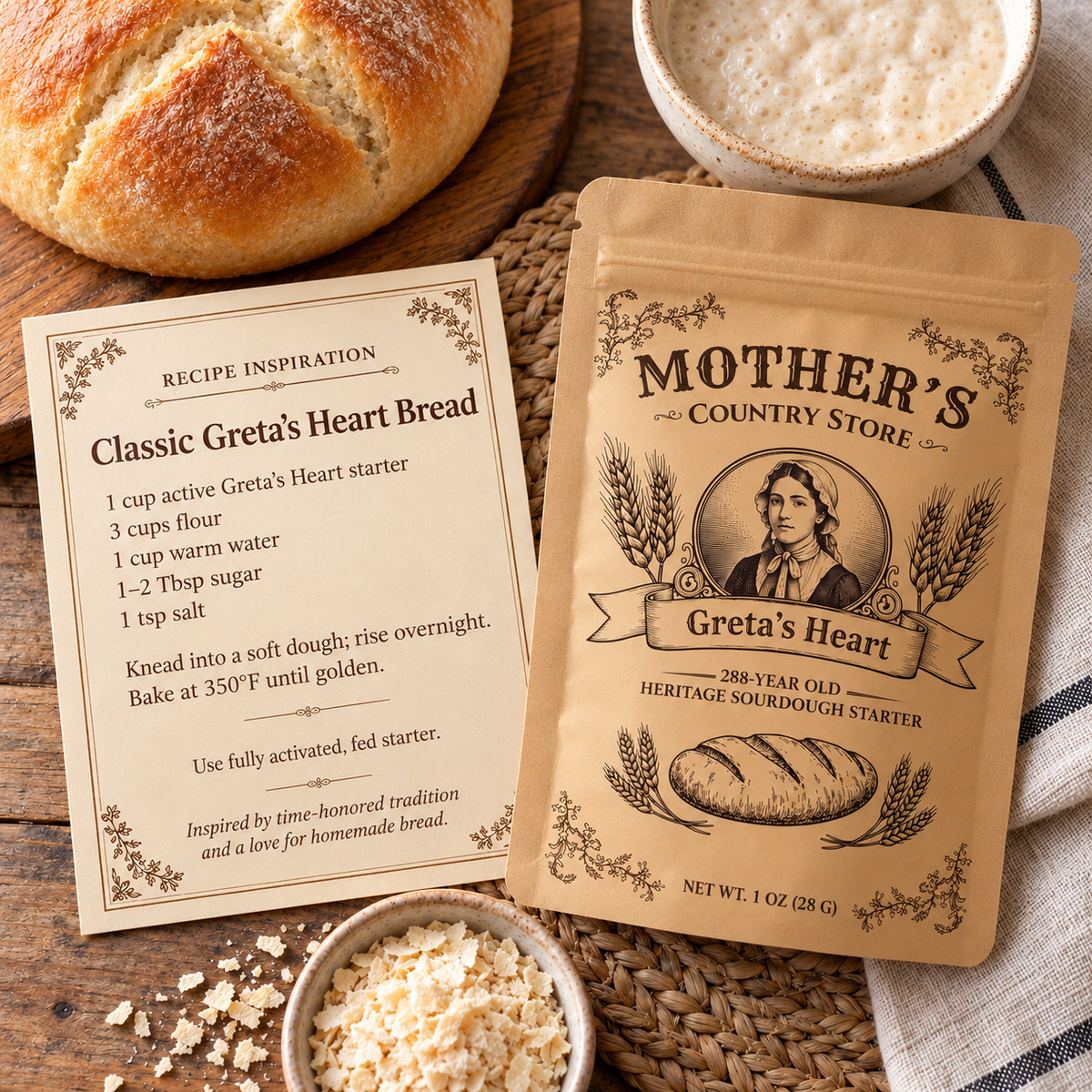 Greta's Heart — Bavarian Rye Sourdough Starter